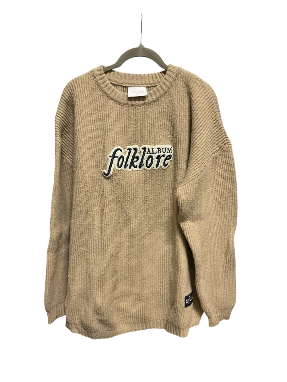 Taylor Swift Beige 'folklore' Crewneck Sweater